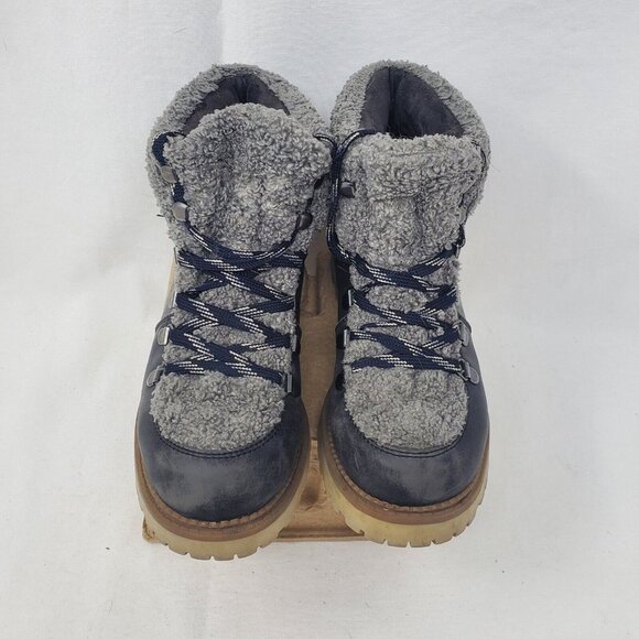 Circus By Sam Edelman Womens Kilbourn Winter Boots Brown Faux Fur Lace Up SZ 6 - Picture 4 of 12